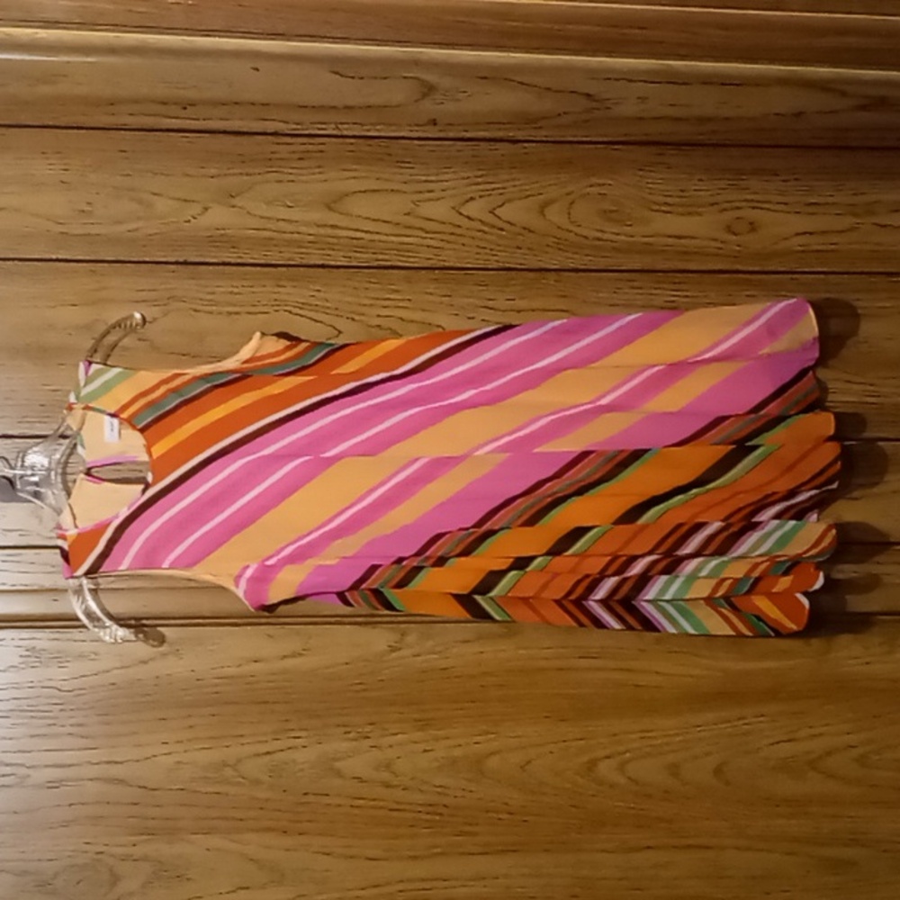 Calvin Klein multi color dress women's size 8 NWT.